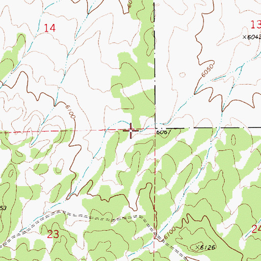 Topographic Map of Corner Number Two Tank, AZ