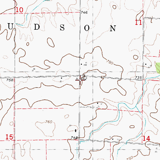 Topographic Map of Union School (historical), IL
