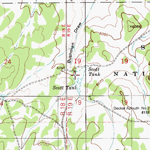Topographic Map of Scott Tank, AZ
