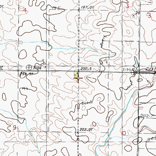 Topographic Map of Union School (historical), IL