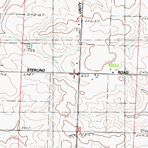 Topographic Map of Union School (historical), IL