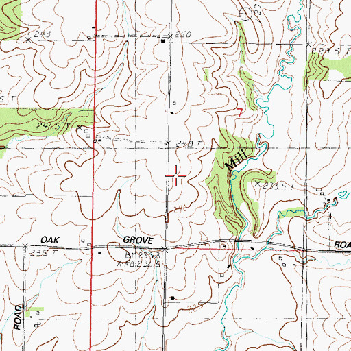 Topographic Map of Union School (historical), IL