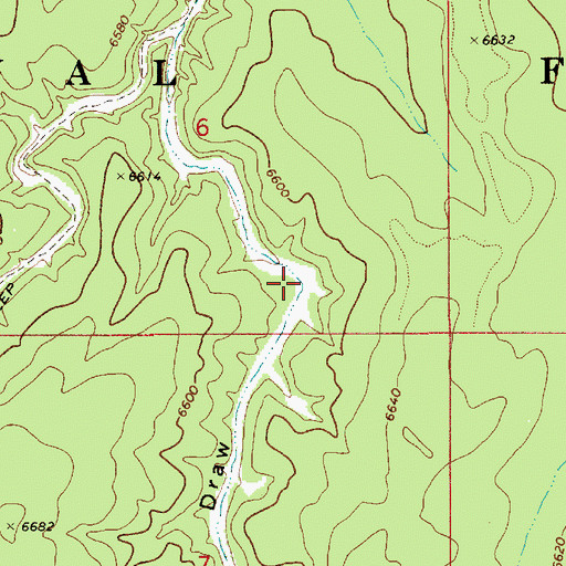 Topographic Map of Section Six Tank, AZ