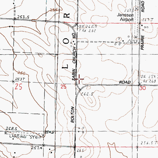 Topographic Map of Union School (historical), IL