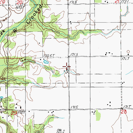 Topographic Map of Universalist Church (historical), IL