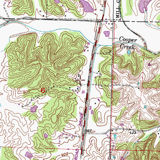 Topographic Map of Upper Elco School, IL