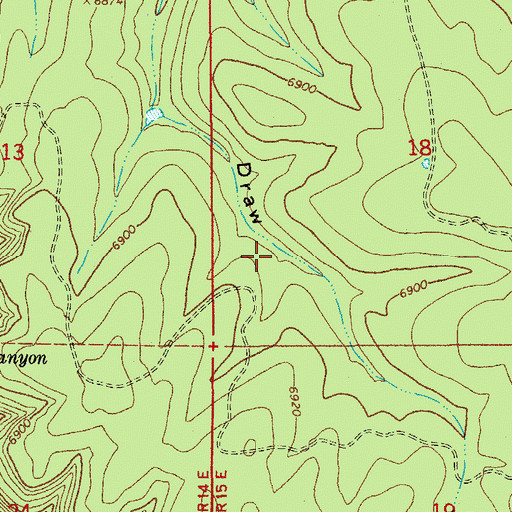 Topographic Map of Durfee Trick Tank, AZ