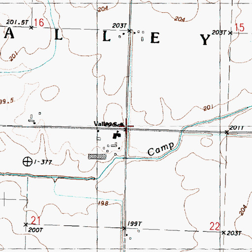 Topographic Map of Valley Center School (historical), IL
