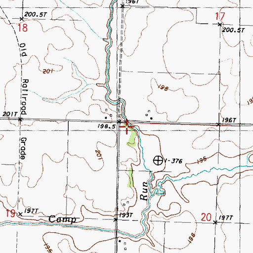 Topographic Map of Valley Grove School (historical), IL