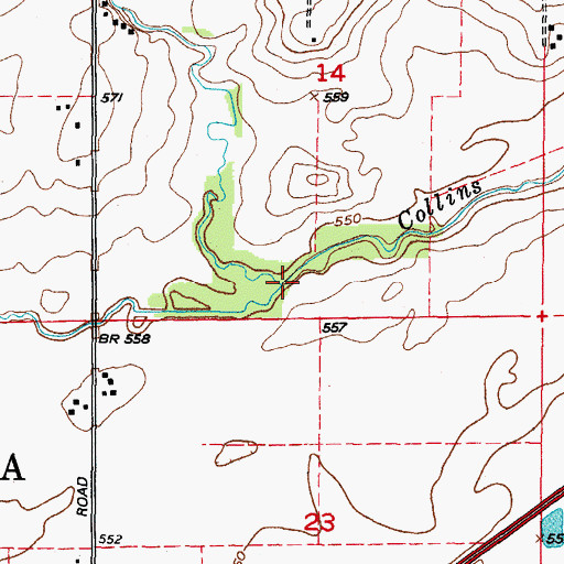 Topographic Map of Valley Run, IL