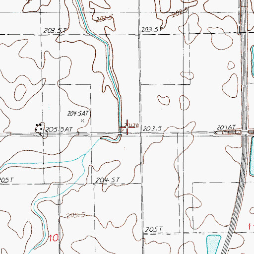 Topographic Map of Van Neste School (historical), IL