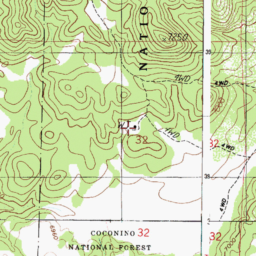 Topographic Map of Arizona Game and Fish TrickTank, AZ