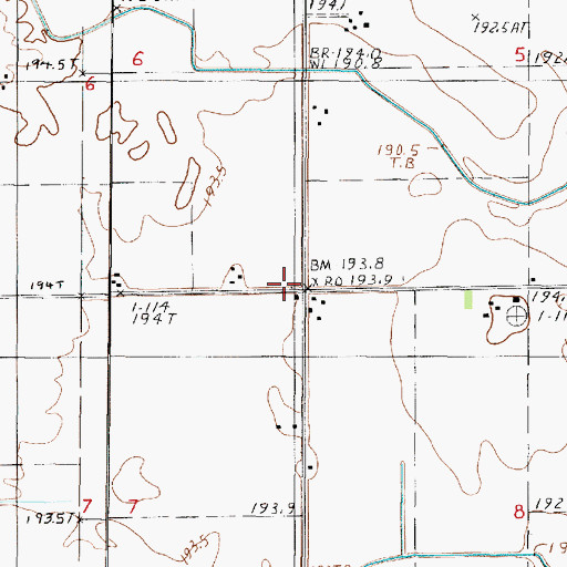 Topographic Map of Vanderporten School (historical), IL