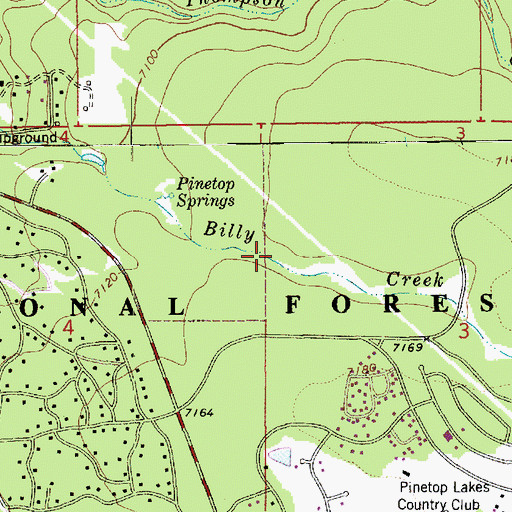 Topographic Map of Fletcher Tank, AZ
