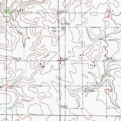 Topographic Map of Veatch School (historical), IL
