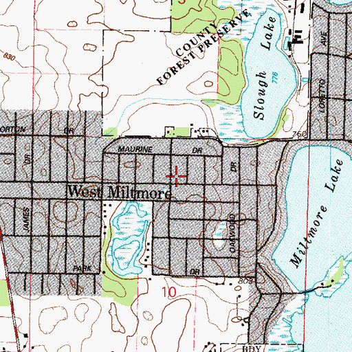 Topographic Map of Venetian Village, IL
