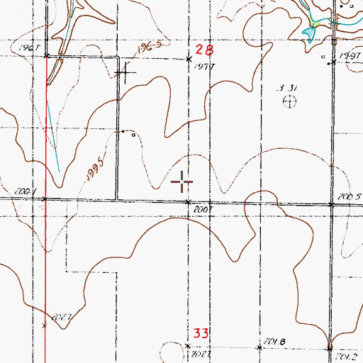 Topographic Map of Vernon School (historical), IL