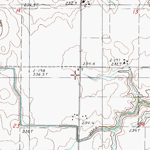 Topographic Map of Victor School (historical), IL