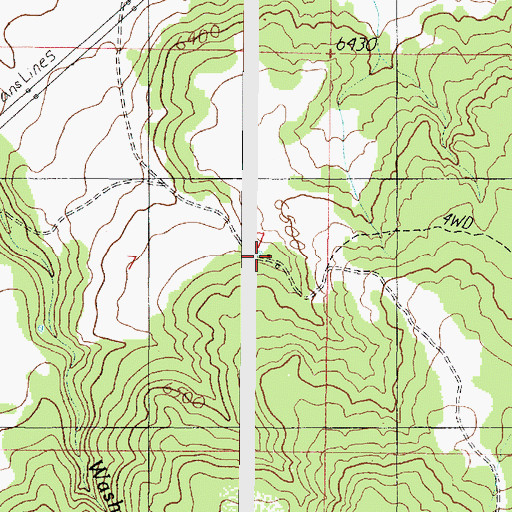 Topographic Map of Nagiller Winter Camp, AZ