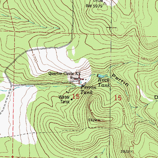 Topographic Map of Antelope Tank, AZ