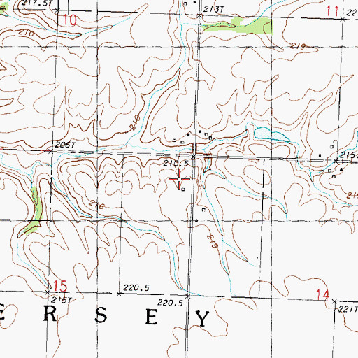 Topographic Map of Vinegar Hill School (historical), IL