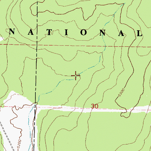 Topographic Map of Little Tank, AZ