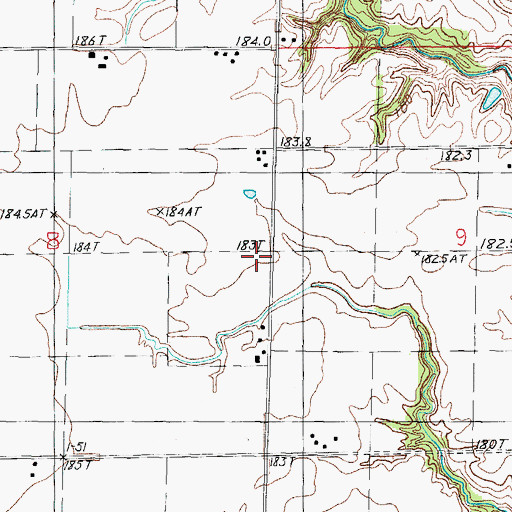 Topographic Map of Voelker School (historical), IL