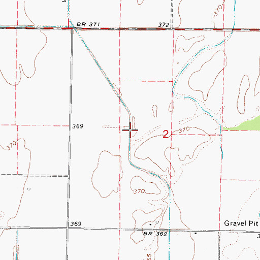 Topographic Map of Wabash Levee Ditch, IL