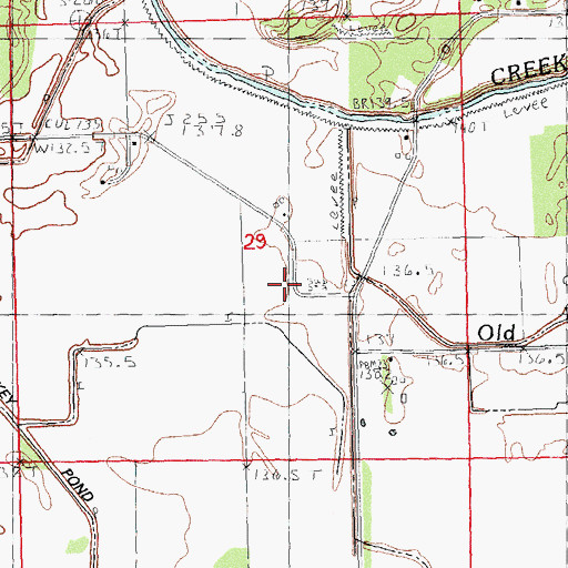 Topographic Map of Wagoner School (historical), IL