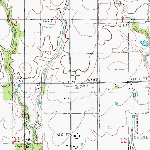 Topographic Map of Wakefield School (historical), IL