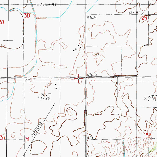 Topographic Map of Walker School (historical), IL