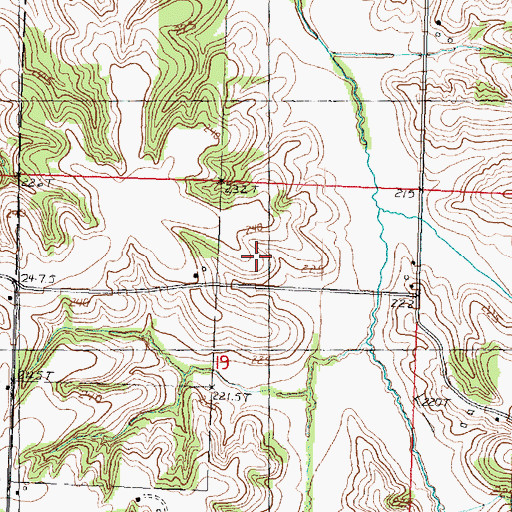 Topographic Map of Walker School (historical), IL