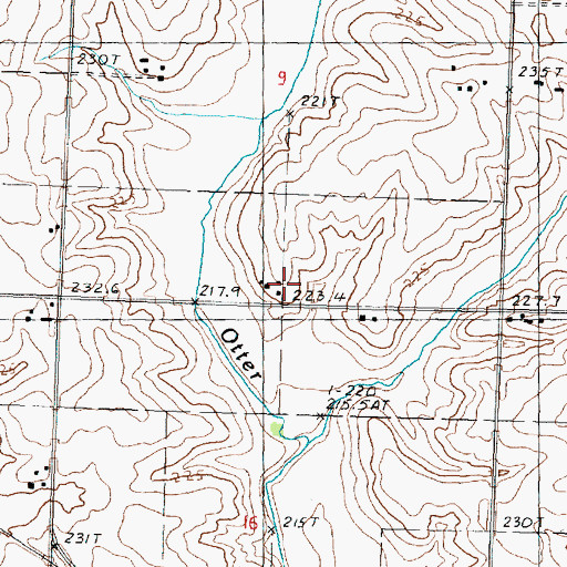 Topographic Map of Walker School (historical), IL