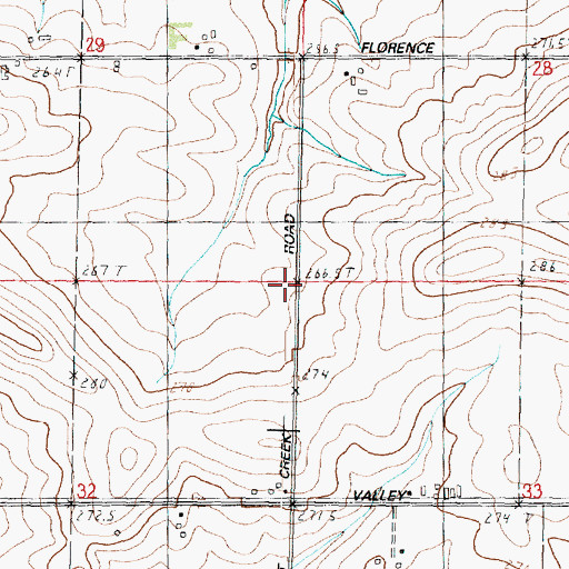 Topographic Map of Wall School (historical), IL