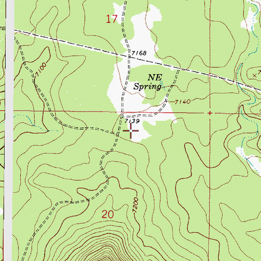 Topographic Map of NE Tank, AZ