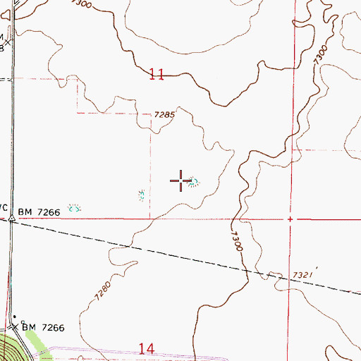 Topographic Map of Rocky Tank, AZ