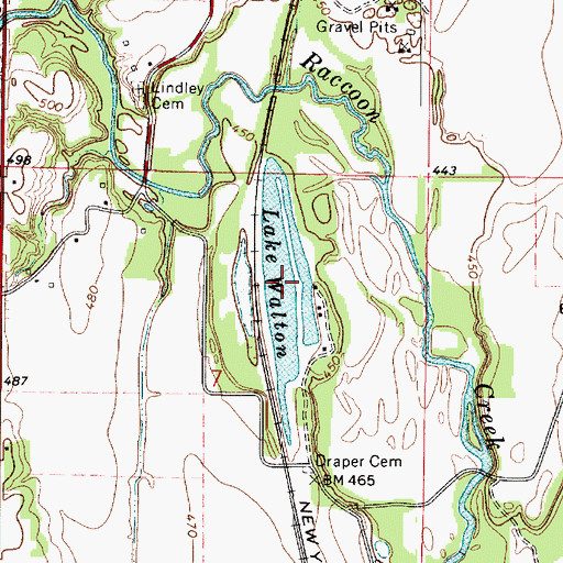 Topographic Map of Lake Walton, IL