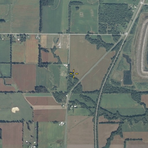 Aerial/Satellite Image of Ward Cemetery, IL