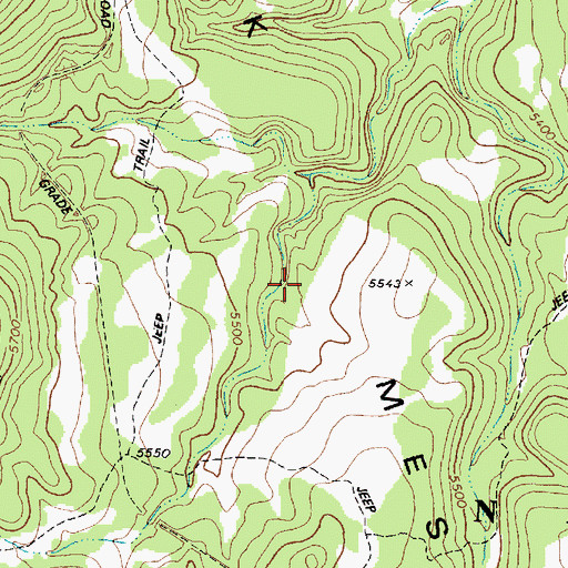 Topographic Map of AGF Trick Tank, AZ