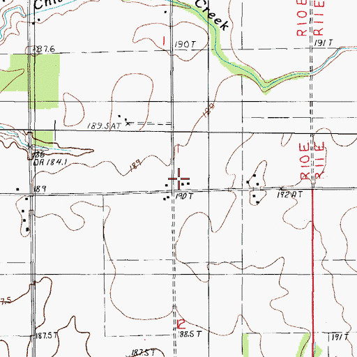 Topographic Map of Washington School (historical), IL