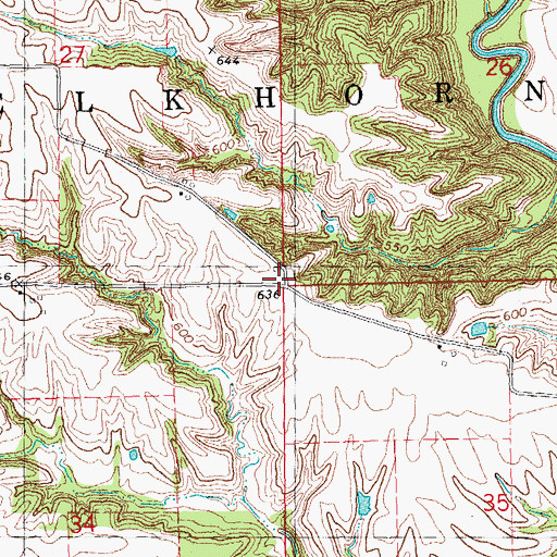 Topographic Map of Washington School (historical), IL