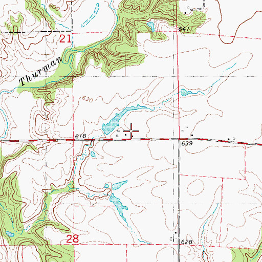 Topographic Map of Washington School (historical), IL