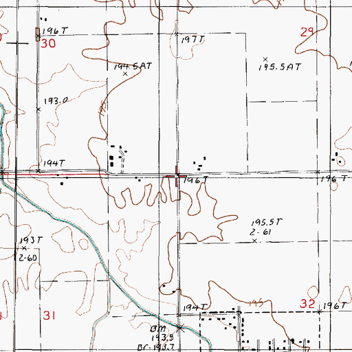 Topographic Map of Washington School (historical), IL