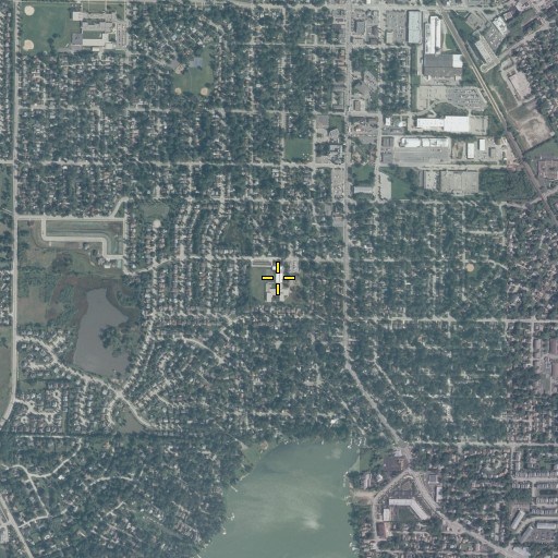 Aerial/Satellite Image of Washington Elementary School, IL