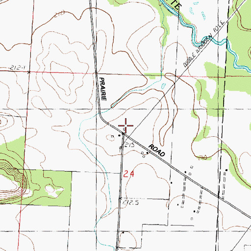 Topographic Map of Watertown School (historical), IL