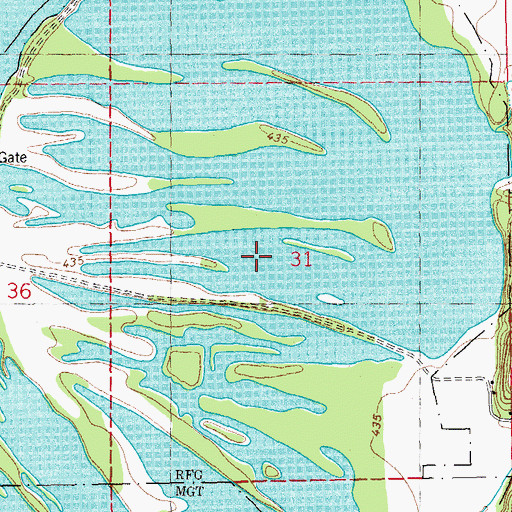 Topographic Map of Watson Lake, IL