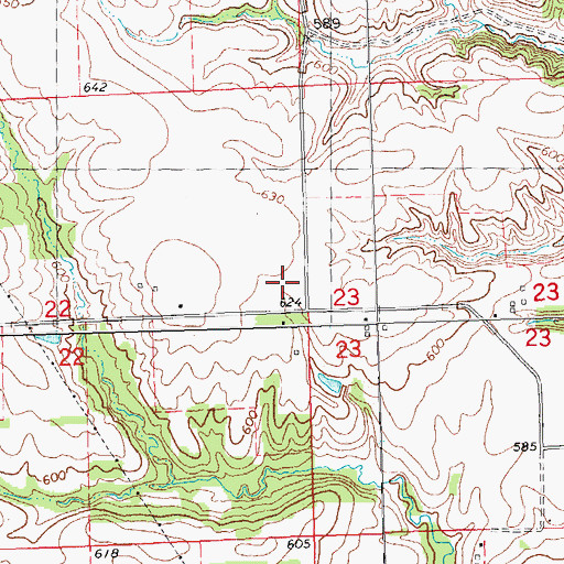 Topographic Map of Way School (historical), IL