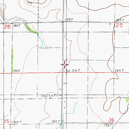 Topographic Map of Weaver School (historical), IL