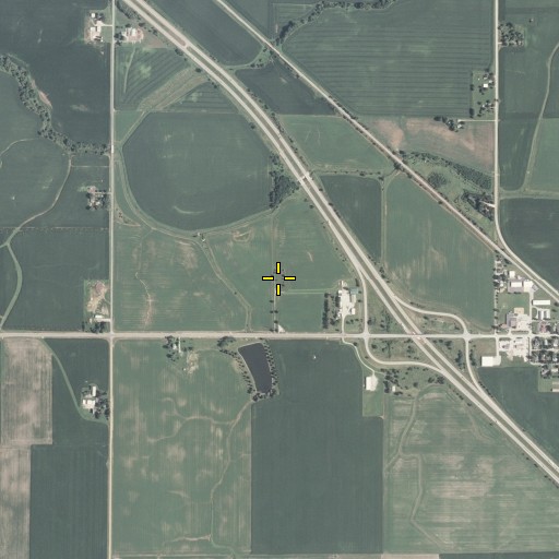 Aerial/Satellite Image of Wintz Cemetery, IL