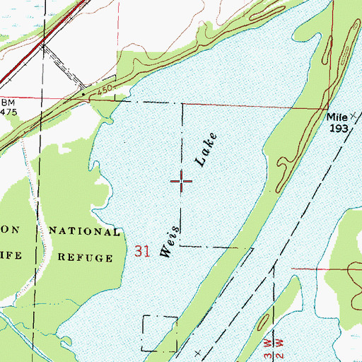Topographic Map of Weis Lake, IL